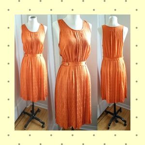 Orange Tennis Print Dress from Anthro